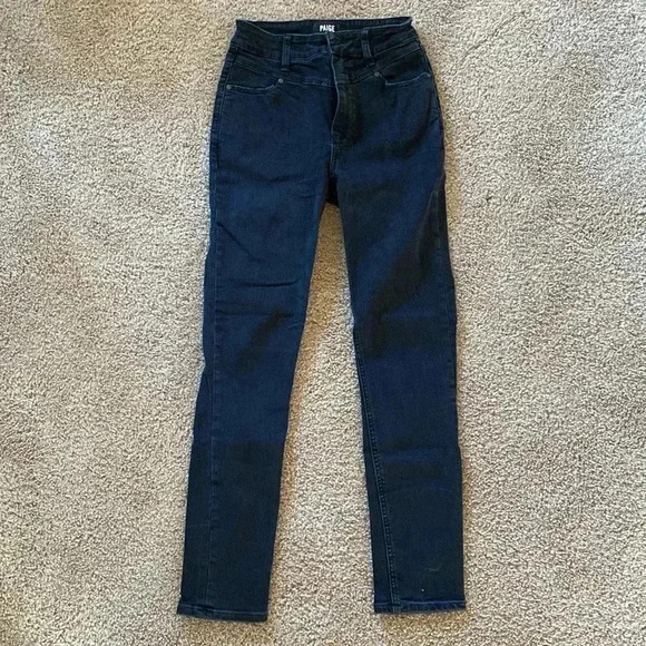 PAIGE Margot Ankle Skinny in Midnight Star (Black) - Picture 4 of 6